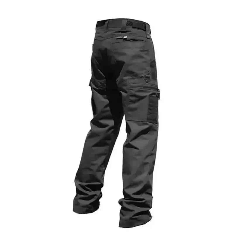 Men's Tactical Work Pants Outdoor Cargo Trousers Multi Pocket Waterproof Hiking Pants For Autumn And Spring
