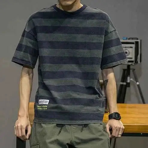Men's Short Sleeve Round Neck T Shirt Summer Casual Tee Lightweight Breathable TeenStylo