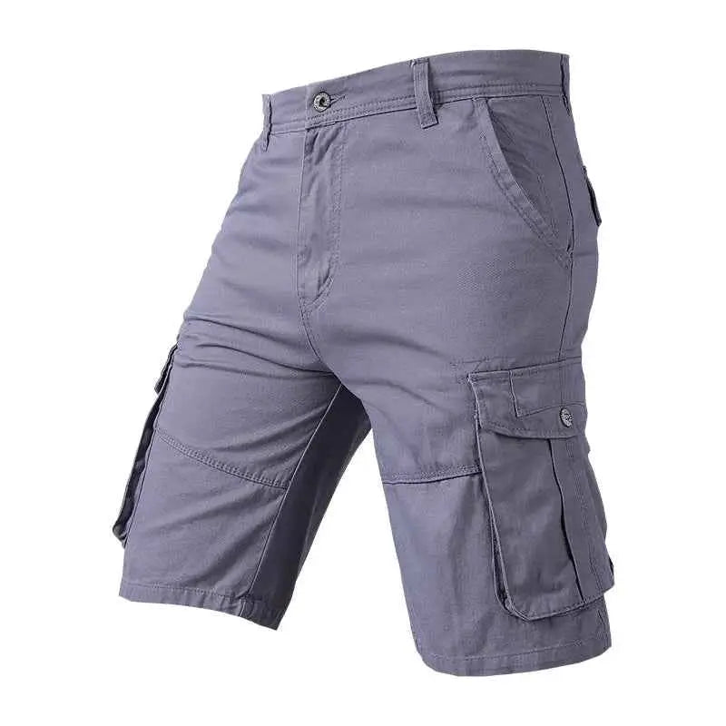 Men Cargo Shorts Summer 100 Percent Cotton Baggy Casual Outdoor Tactical Multi Pocket Shorts