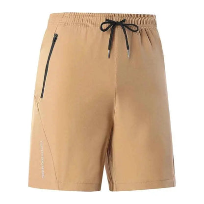 Men's Summer Gym Shorts Quick Dry Breathable Drawstring Waist For Running And Cycling Reflective
