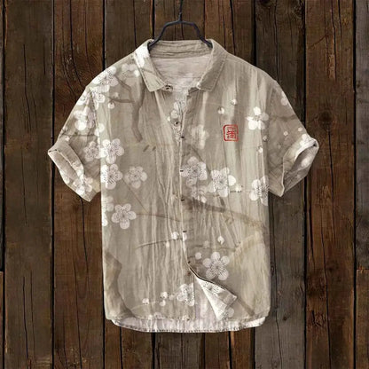 Mens 3D Printed Casual Shirt For Vacation Beachwear Lightweight Breathable Summer Top