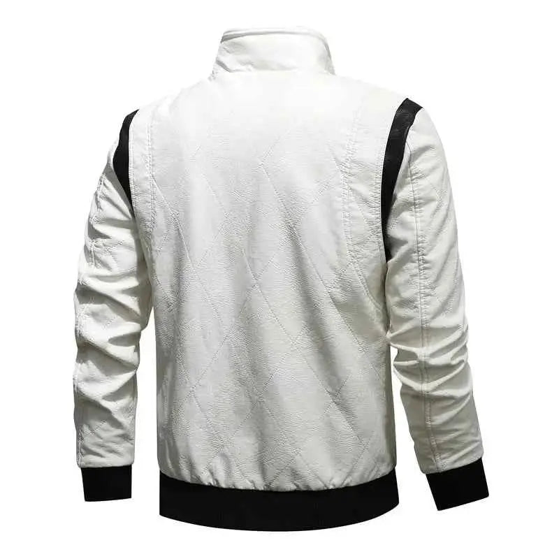 Autumn Winter Bomber Leather Jacket Men Hooded PU Leather Motorcycle Scorpion Embroidery Drive Inspired by Ryan Gosling