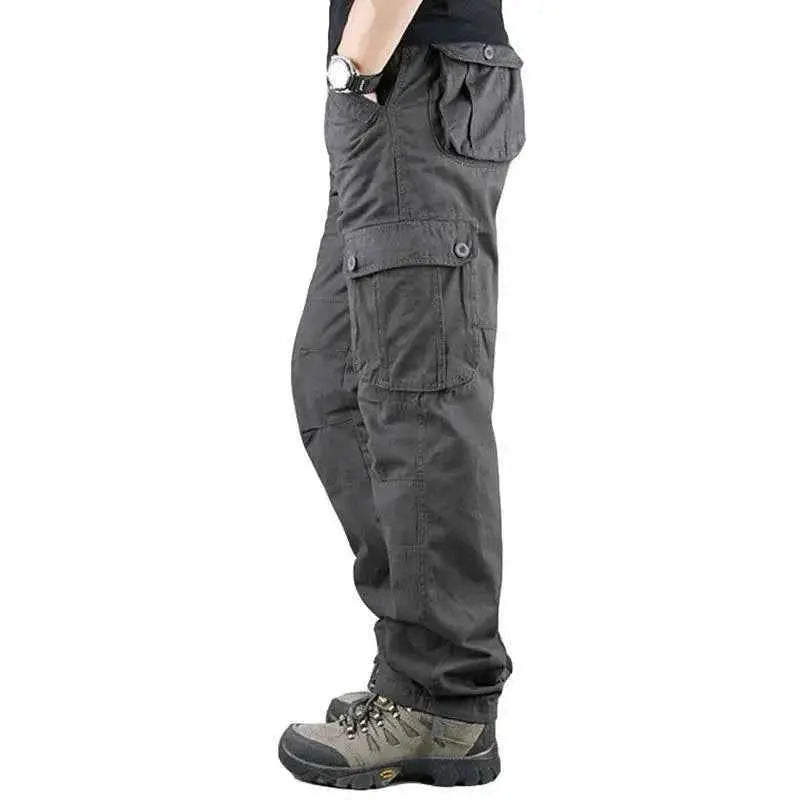 Mens Tactical Cargo Pants Cotton Outdoor Work Trousers Camouflage Hiking Pants Big Size