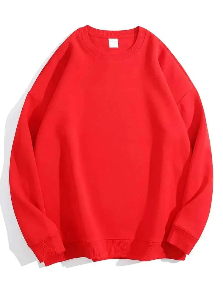 Oversized Green Mint Sweatshirt For Women Basic Winter Warm Fleece Lined Option TeenStylo