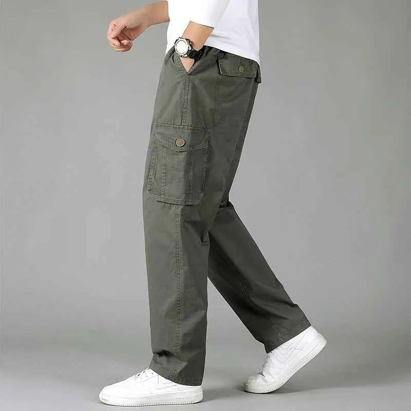 Mens 6XL Plus Size Cargo Pants Military Style Jogger Pants Trousers For Men Sports Pants 2022