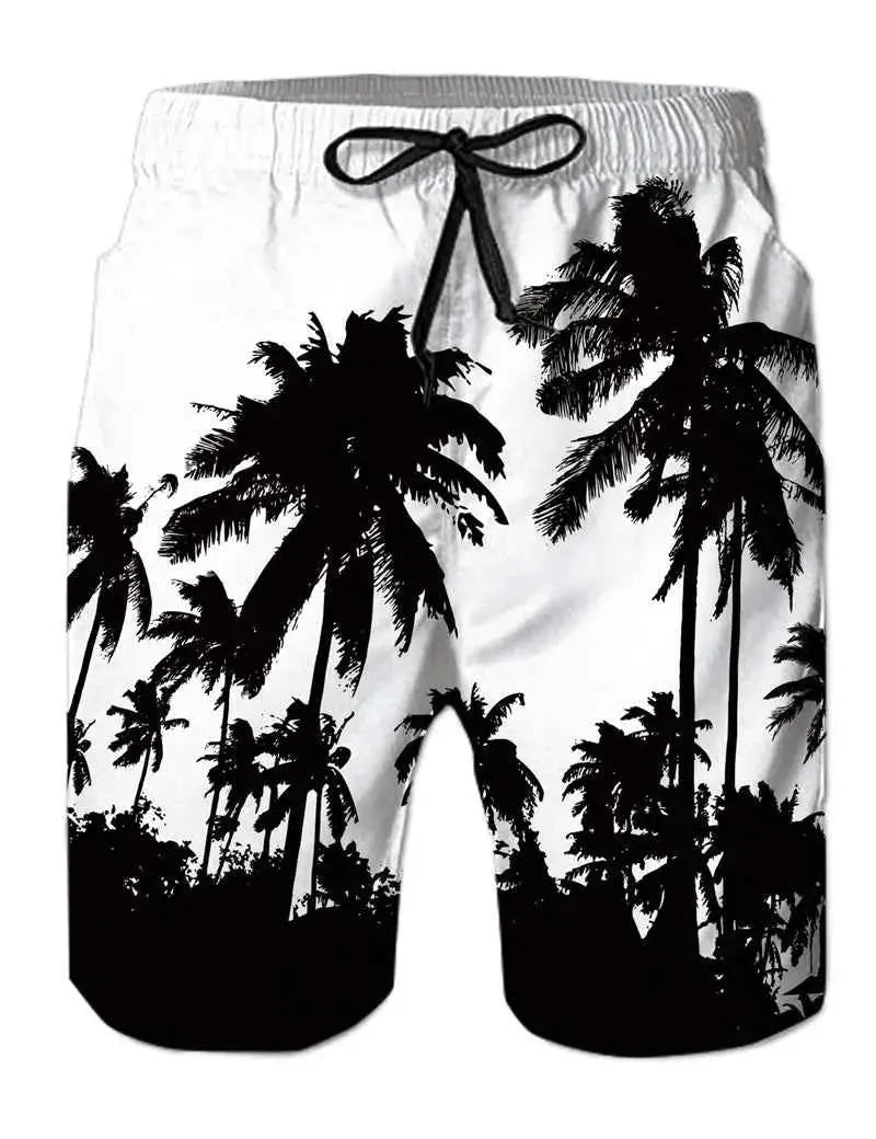 Funny Animal Dinosaur Beach Shorts For Men 3D Printed Surf Board Shorts Summer Hawaii Swim Trunks