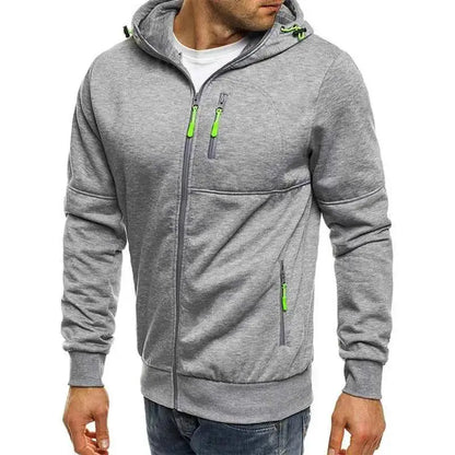 Men's Hoodies Sweatshirts Zip Up Hoodie Tracksuit Solid Long Sleeve Hooded Sweatshirt Spring Autumn Casual M-4XL Hoody