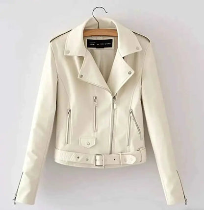 Fall New Style Slim Fit Zipper Embroidered Suede Jacket For Women Short Style Leather Coat