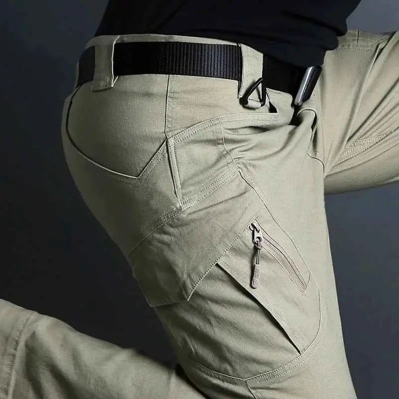 IX9 97 Percent Stretch Cotton Men Military Tactical Cargo Pants SWAT Combat Army Trousers With Multiple Pockets