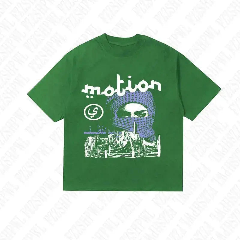 Men's Harajuku Graphic Print Oversized Cotton Tee Y2K Hip Hop Streetwear Summer Style | TeenStylo - TeenStylo