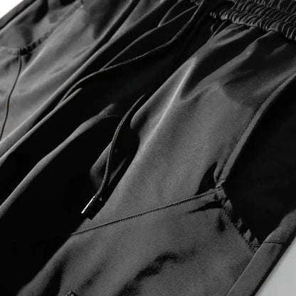 Men's Tactical Elastic Waist Cargo Joggers With Multi Pocket Techwear For Streetwear | TeenStylo - TeenStylo
