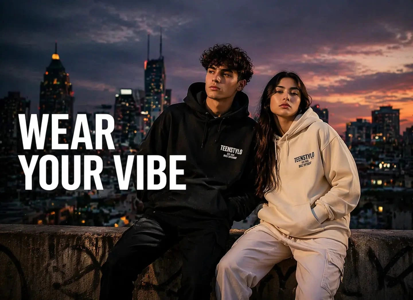 Oversized streetwear hoodie for teens — TeenStylo