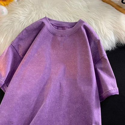 Women's Oversized Y2k Acid Wash Mineral T Shirt | TeenStylo - TeenStylo