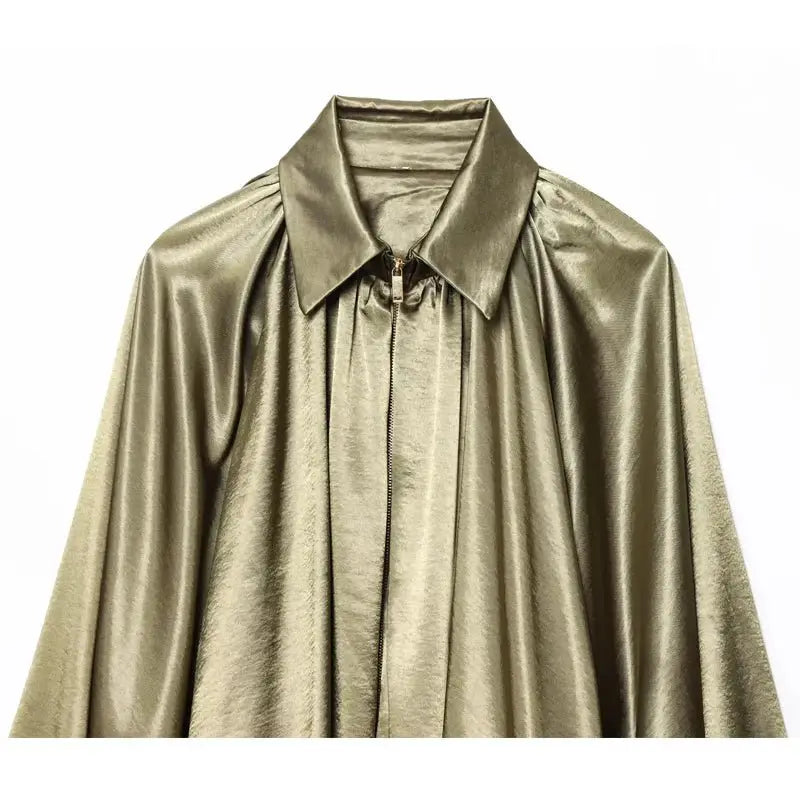 Women's Ruched Puffy Oversized Casual Outerwear Trendy Warm Bomber Jacket | TeenStylo - TeenStylo